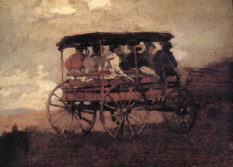 Winslow Homer Hakusan carriage and Streams Norge oil painting art